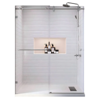 Двері в нішу Koer SR SD06-120x220-TR-01 прозоре скло Easy Clean 8мм, CHROME (KR5367)